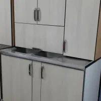 کابینت آشپزخانه تمام ام دی اف  با سینک