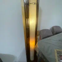 اباژور ایستاده چوبی و لوستر چوبی طرح سکان کشتی