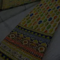 کتان خامه دوزی حاشیه دار عرض 1/5