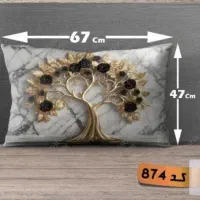 روبالشتی مخمل دو رو طرح ایده آل کد9797