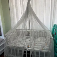تخت/گهواره کنار مادر تمام چوبی|تخت و صندلی بچه|شیراز, تاچارا|دیوار