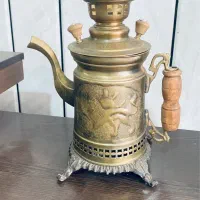 سماور زغالی ۶ لیتری و سماور شکاری|کلکسیون اشیاء عتیقه|نجف‌آباد, شریعتی غربی|دیوار