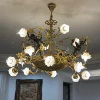 فروش لوستر برنز با آبکاری طلا