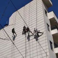 پیچ و رولپلاک نما.شستشوی نما نصب توری مرغی