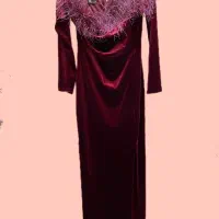 لباس مجلسی مخمل جگری بسیار زیبا|لباس|تربت‌حیدریه, اندیشه|دیوار