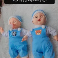 عروسک های دوقلو زیبا  عروسک‌‌ با موی طبیعی