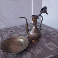 ظروف مسی قدیمی|کلکسیون اشیاء عتیقه|اردبیل, |دیوار