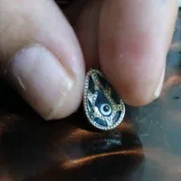 یک عددسنگ مینا یامهره گبری دوره قاچار