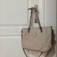 کیف چرم کرمی