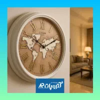 ساعت دیواری آرام گرد سیتی زن گلد
