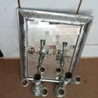 یک عدد آینه و شمعدان در حد نو