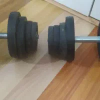 دمبل متغیر با وزنه چدنی دور لاستیک|تجهیزات ورزشی|مشهد, هفت تیر (آب و برق)|دیوار