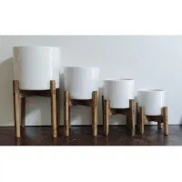 استند گلدان سری ۴ تایی بهمراه گلدان