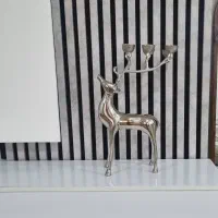 مجسمه شمعدان فلزی همراه رانر
