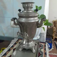 سماور روسی برقی  با سینی تاریخ دار