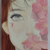 تابلوی فروشی رنگ روغن و سیاه قلم