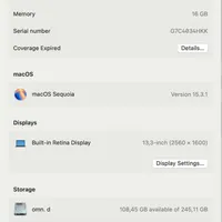 MacBook Pro 2022 M2 16G|رایانه همراه|تهران, مطهری|دیوار
