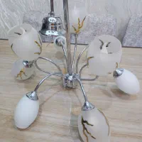 دو عدد لوستر حبابی