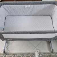 تخت کنار مادر با توری سرش|تخت و صندلی بچه|فردیس, قریشی|دیوار