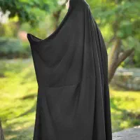 چادر  ساده مشکی عربی ملی دانشجویی