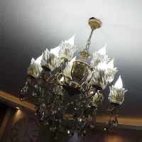 لوستر ۱۲ شعله برنز