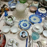 فنجان تنگ گلدان کریستال|کلکسیون اشیاء عتیقه|قم, حاج خلیل|دیوار