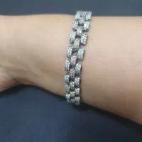 دستبند نقره شیک ایتالیایی خارجی