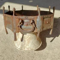 منقل فلزی عتیقه ۸ ضلعی