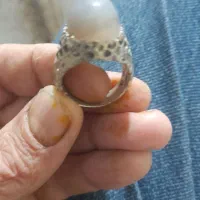 انگشتر نقره عقیق کبود|کلکسیون اشیاء عتیقه|کرمانشاه, |دیوار