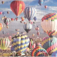 پازل تکمیل شده جشنوار بالن ها (اصل)