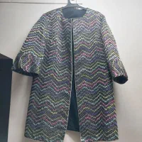 مانتو ژاکاردوسوزن دوزی آسترداردرحدنوبین سایز۳۸تا۴۶