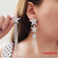 گوشواره جواهری استیل ۳۱۶ زنگ ثابت|بدلیجات|مشهد, جلالیه|دیوار