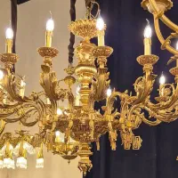 فروش لوسترهای برنزی کریستالی و تعمیرات ابکاری