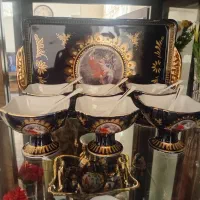 ظروف چینی لیلی مجنون سرمه ای|صنایع دستی و سایر لوازم تزئینی|نیشابور, شهرک رسولی|دیوار