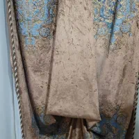 فروش پرده سلطنتی دو عدد با یال و کتیبه|پرده، رانر، رومیزی|سورک, |دیوار