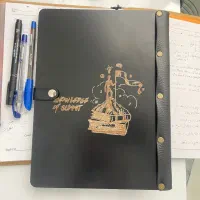 دفتر کلاسوری MDF چرمی 26 حلقه