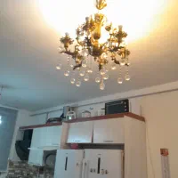 دوعددلوستربرنجی قدیمی سنگین|لوستر و چراغ آویز|تاکستان, |دیوار