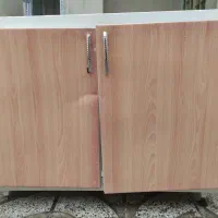 دوعددکابینت دوتایی زمینی گالوانیزه و سینک ظرفشویی