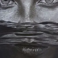 طراحی چهره|تابلو، نقاشی، عکس|آباده, |دیوار