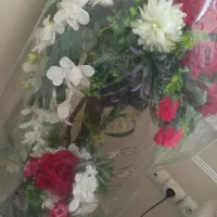گل مصنوعی ظرف رب گلیم ظرف تنقلات شکلات خوری و...