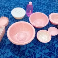 لگن و آبکش جا قاشقی سبد سبزی