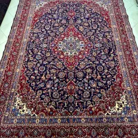 فرش دستبافت 12متری کف سرمه ای اعلا مشهد|فرش|مشهد, بهشت|دیوار