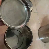 بانکه سه تایی استیل قدیمی|ظروف نگهدارنده، پلاستیکی، یک‌بارمصرف|رشت, لاکانی|دیوار