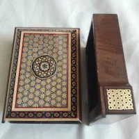 جعبه پاسور خاتم|صنایع دستی و سایر لوازم تزئینی|اصفهان, امامزاده اسماعیل|دیوار