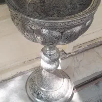سنگاب قلمزنی نقره قلم کنار مبلمانی ۵۰ درصد تخفیف|کلکسیون اشیاء عتیقه|اصفهان, خواجو|دیوار