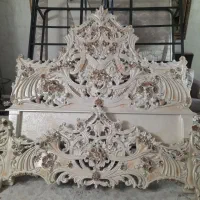 تخت خواب سلطنتی چوب راش