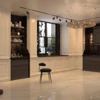 نصب کاغذ دیواری قرنیز پارکت