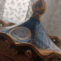 ظروف پذیرایی طلاکوب سرمه ای|ظروف سرو و پذیرایی|ملایر, |دیوار