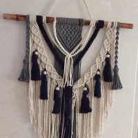 دیوار کوب مکرومه