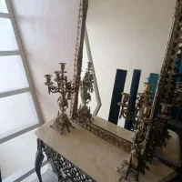 آینه شمعدان نقره ایی